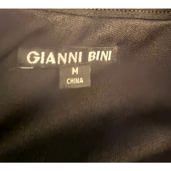 Gianni Bini Black Ruffle Sleeve Off-Shoulder Sheath Dress, Size Medium - Picture 6 of 6